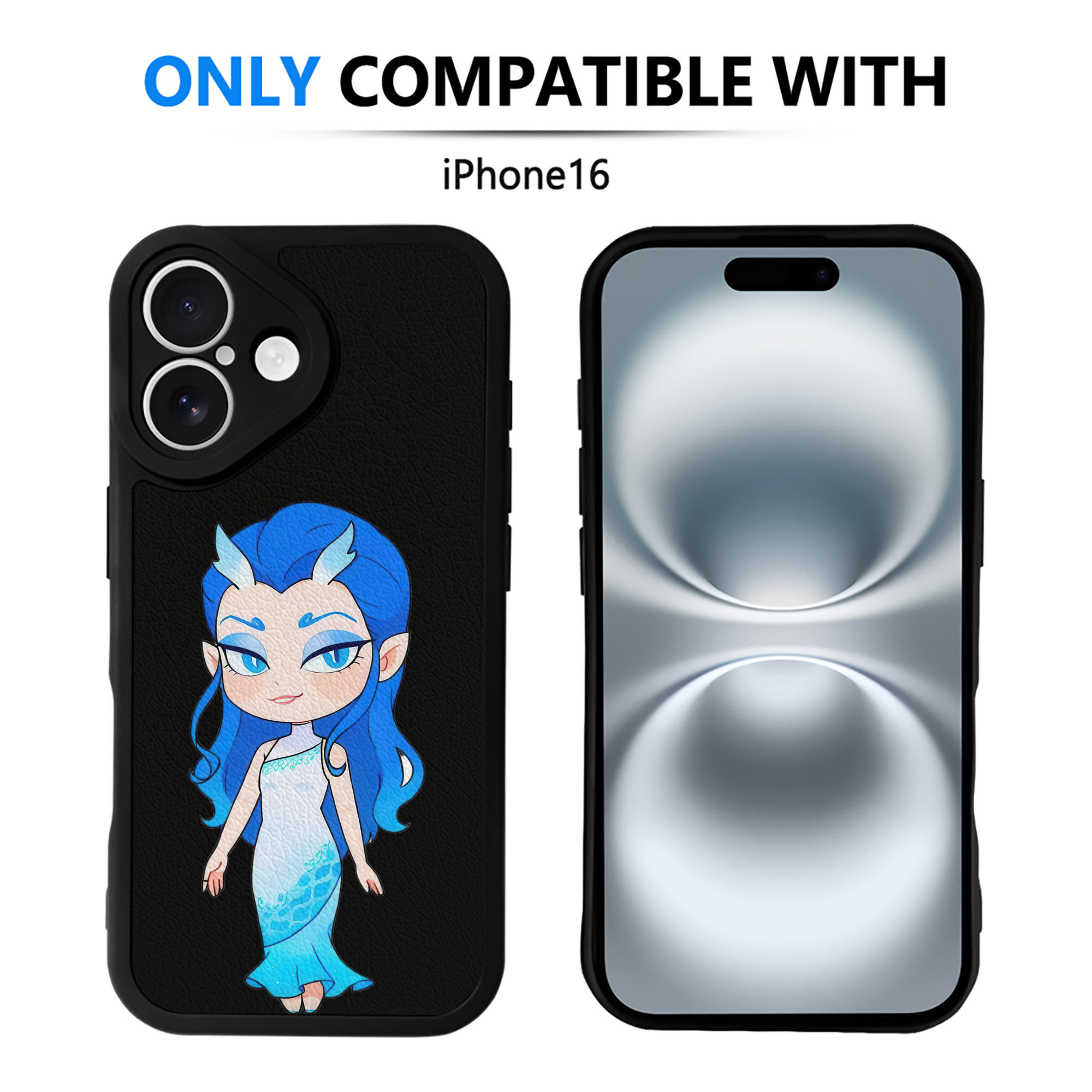 （画像用） Ne Zha 2 ナタ 魔童の大暴れ 【iPhone 16シリーズ対応】シリコンスマホケース（レザー調） 材質：シリコン